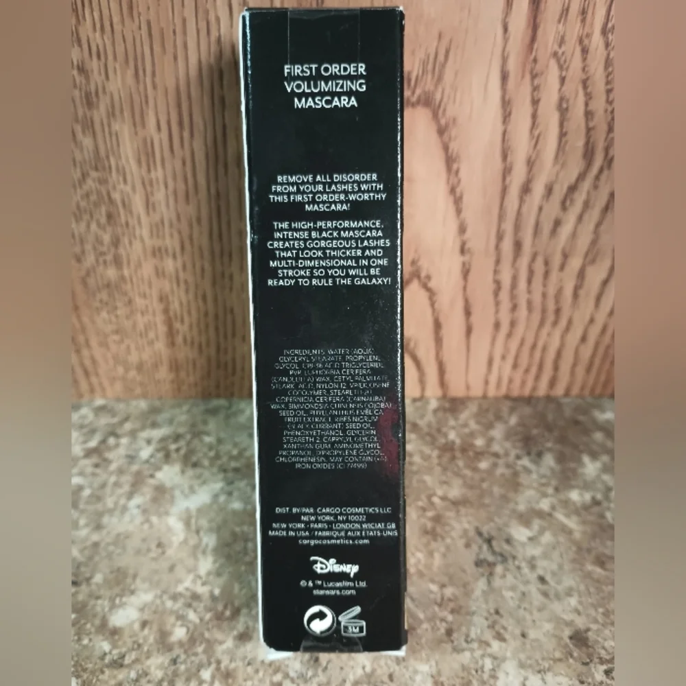 Disney Star Wars First Order Intense Black Mascara Cargo Cosmetics NEW Sealed